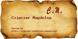 Czipczer Magdolna névjegykártya